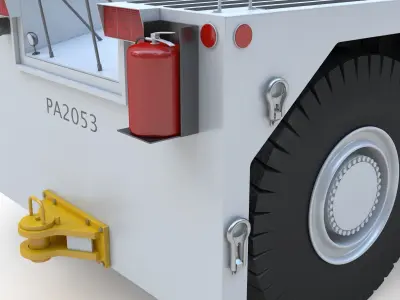  Heavy Tug Aircraft Tractor 3D model