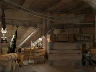 Warehouse piate ship 3D model