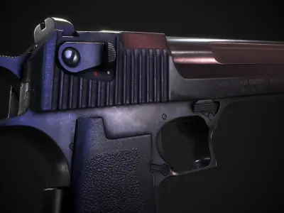 Desert Eagle Game Ready Low-poly 3D model