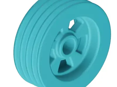 Plastic Pulley 3D model