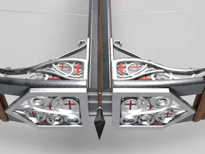 Crossbow of hunters of the Holy Order Low-poly 3D model