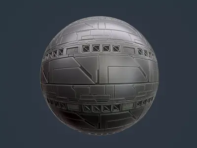 Sci-Fi Military Seamless PBR Texture 113 Texture