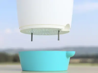 Commercial Use Simple Self-Watering Planter STL Pack 3D print model