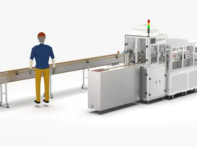 Automatic Candy Processing and Packaging Line 3D model