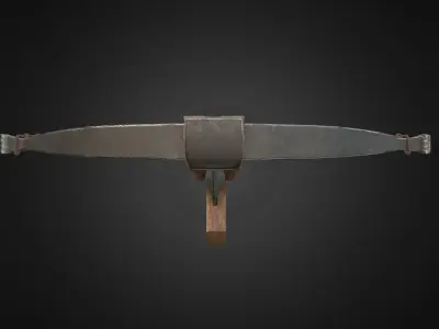 Medieval Hand Crossbow Asset Free low-poly 3D model