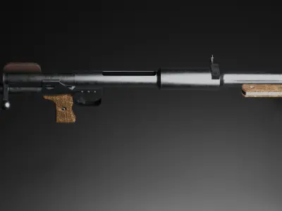 PTRD-41 Weapon model 3D Low-poly 3D model