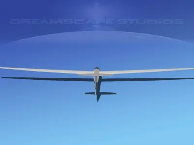 Glaser Dirks DG-200 15-metre Sailplane V07 3D model