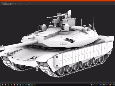 m1a2x Abrams 3D model