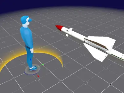 R8RM Missile Low-poly 3D model