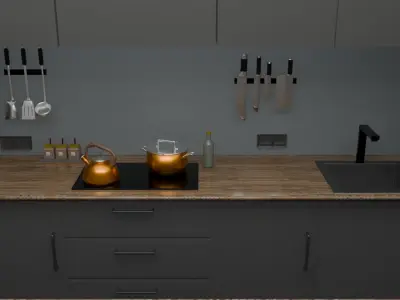 Kitchen Furniture Pack 3D model
