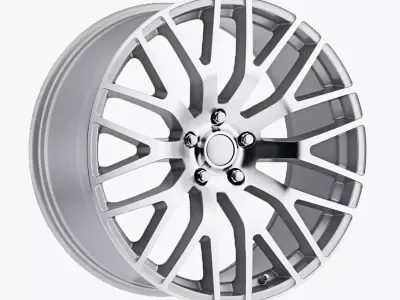 Voxx GT Performance Pack Replica Wheel Silver  3D model