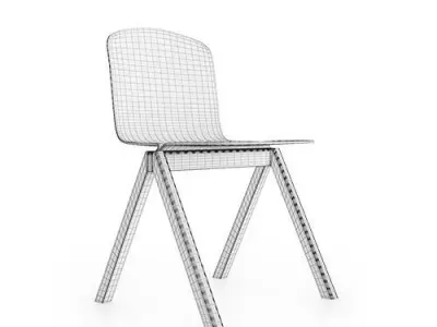 Copenhague chair and desk by Ronan Erwan Bouroullec Free 3D model