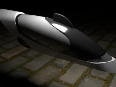 SciFi Vehicles Low-poly 3D model