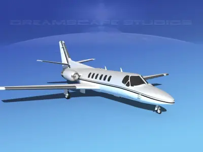 Cessna C550 Citation II V04 3D model
