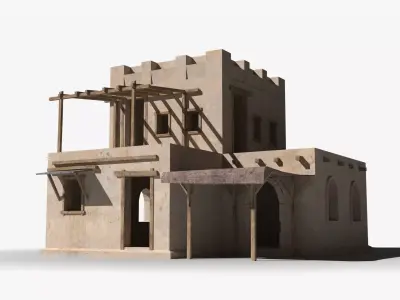 Arab x10 Low-poly 3D model