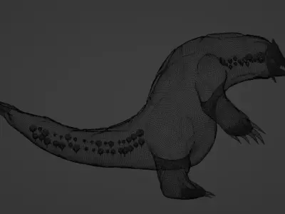 Realistic Groudon 3D model 3D model