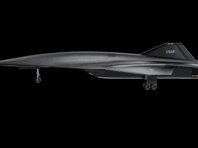 SR-72 Concept  American spy drone Low-poly 3D model