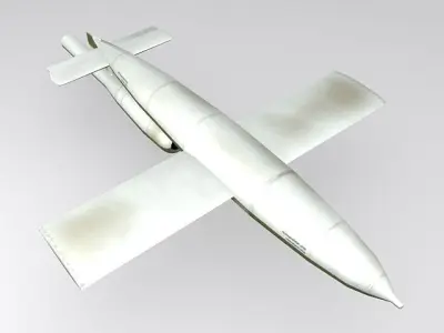 V1 Flying bomb Low-poly 3D model