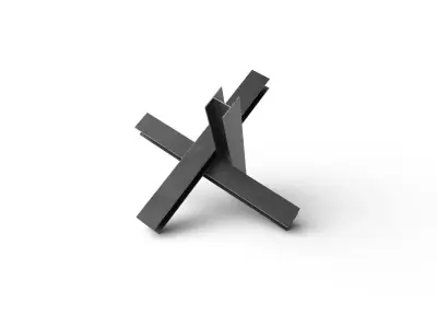 Hedgehog Anti-Tank M01 Low-poly 3D model