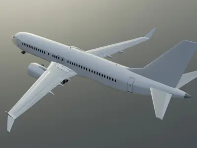 Boeing 737 Max 8 low poly 3D Model Low-poly 3D model