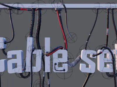 cable set 01 3D model