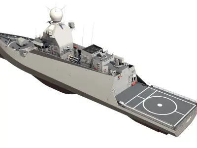 Corvette Class Ship 3D model