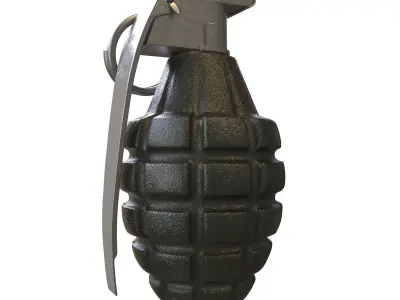 Mk-2 Frag grenade 3D model