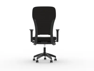 Black Color Headscale Official Chair 3D model
