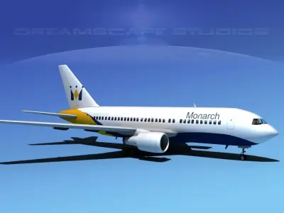 Boeing 767-200ER Monarch 3D model