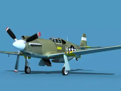 North American A-36A Apache V08 USAAF 3D model