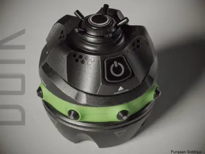 Sci-fi Bio Grenade Doik PBR Low-poly 3D model