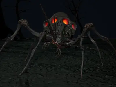 Undeath Spider 3 Low-poly 3D model