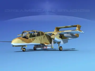 Rockwell OV-10D Bronco US Marine Corps 3D model