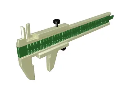 Marvelous Vernier Caliper Toy Low-poly 3D model