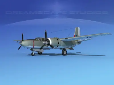 Douglas A-26B Invader UK 3D model