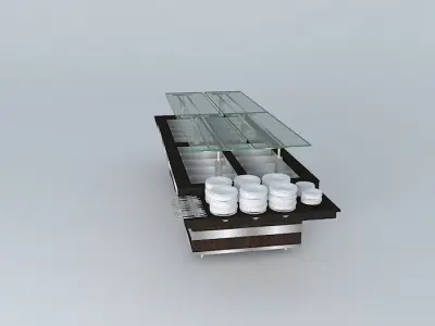Kit005A Mesa Self Service por Alex Marques Free 3D model