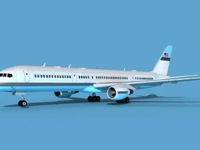 Boeing C-32B Unmarked SOG V00 3D model