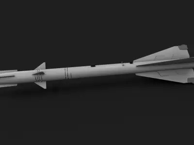 aa8 r60 air to air missile Low-poly 3D model