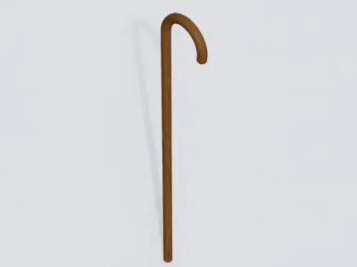 Cane 01 Low-poly 3D model