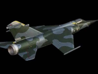 Dassault Mirage F1 Low-poly 3D model