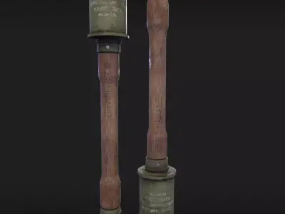 StielHandGranate Low-poly 3D model