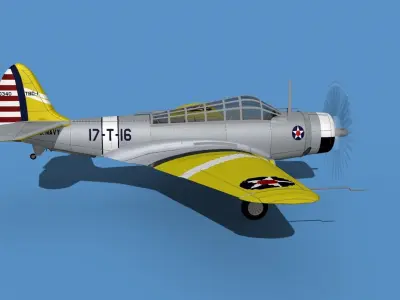 Douglas TBD-1 Devestator V06 3D model