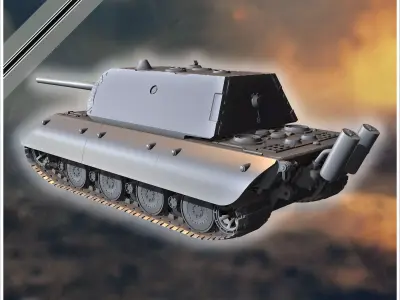 E-100 Tiger Maus Maus Turm Entwicklung super-heavy tank - German 3D print model