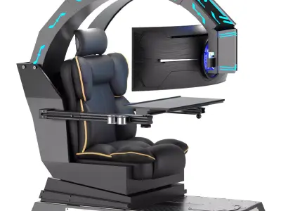 Gaming seat 01 3D model