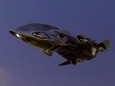 FX-27 Raptor Starship 3D model