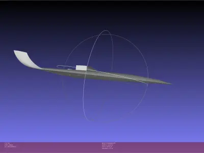Hypersonic Scramjet Airliner Concept Printable Miniature 3D print model