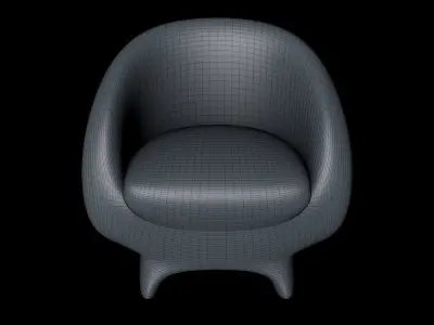 Basic Armchair Free 3D model