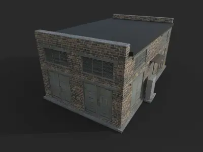 Electrical Substation Free low-poly 3D model