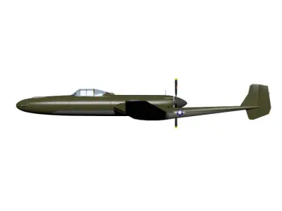 Vultee XP-54 Swoose Goose  3D model