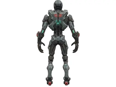 scifi morph cyborg dead space extremely detailed 3D model purchase